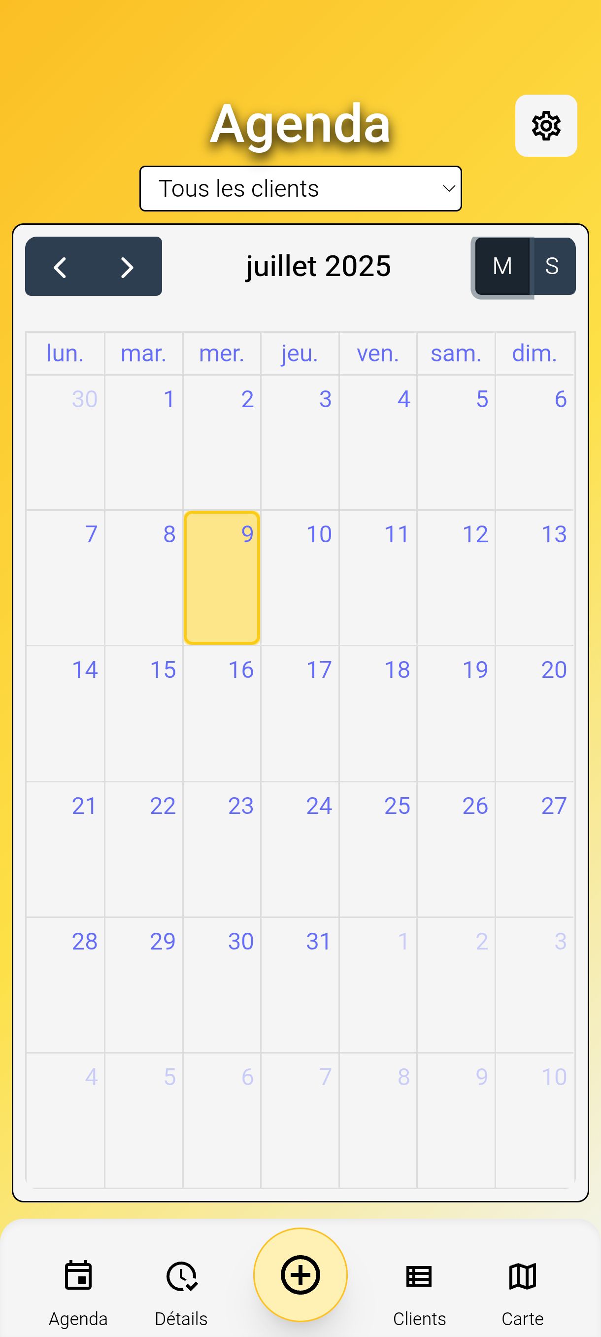 Capture d'écran du projet Prestago - Projet personnel